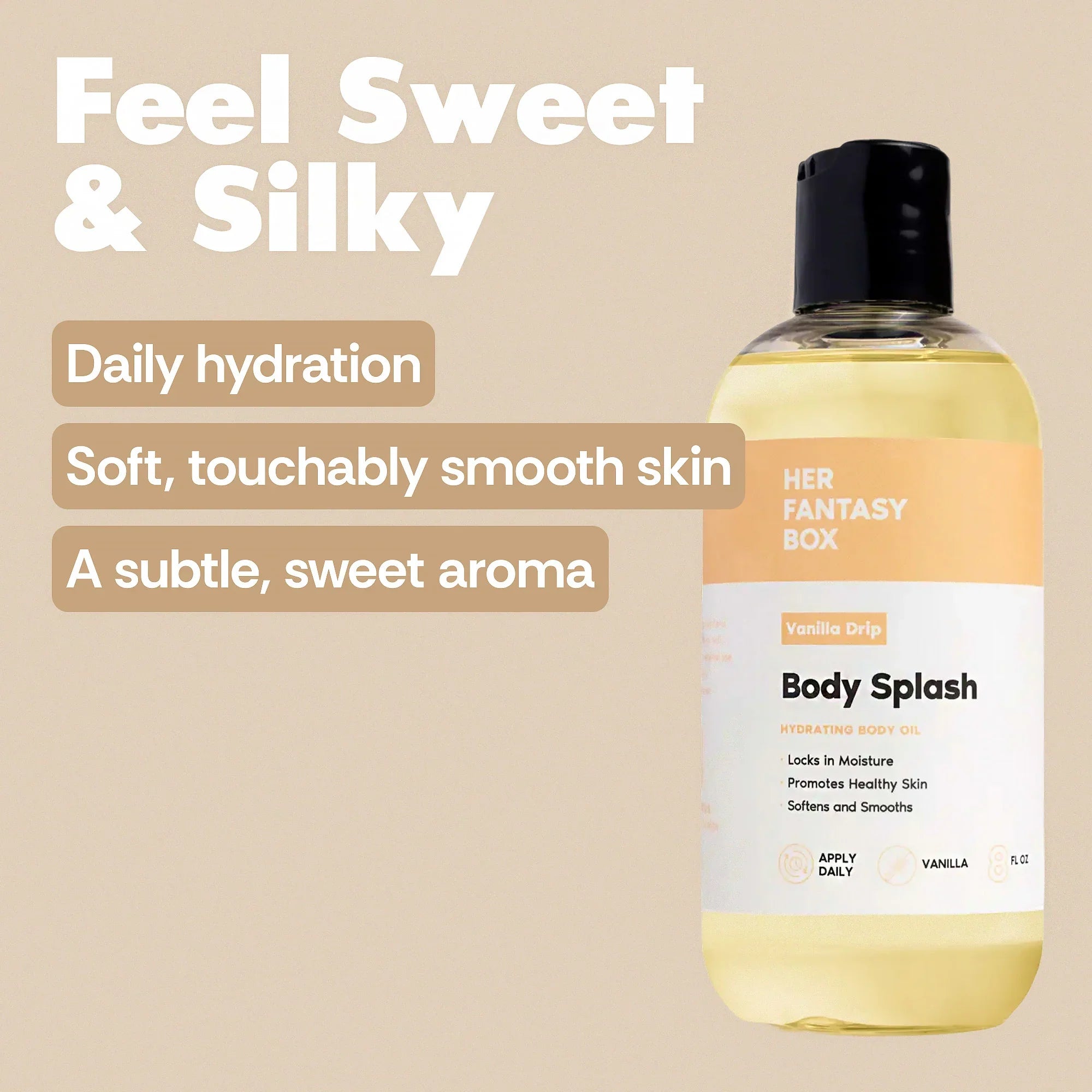 Body Splash - Skin Smoothing Body Oil (Vanilla Drip)